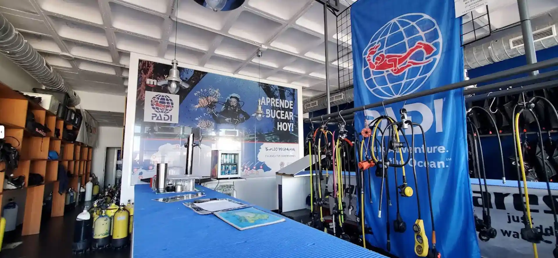 Photo du magasin de plongée