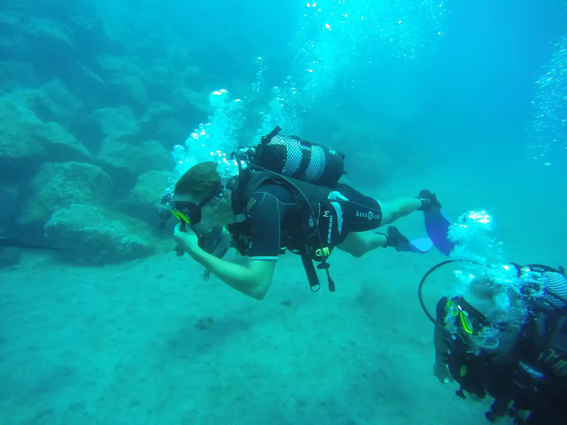 breathing underwater, an amazing experience