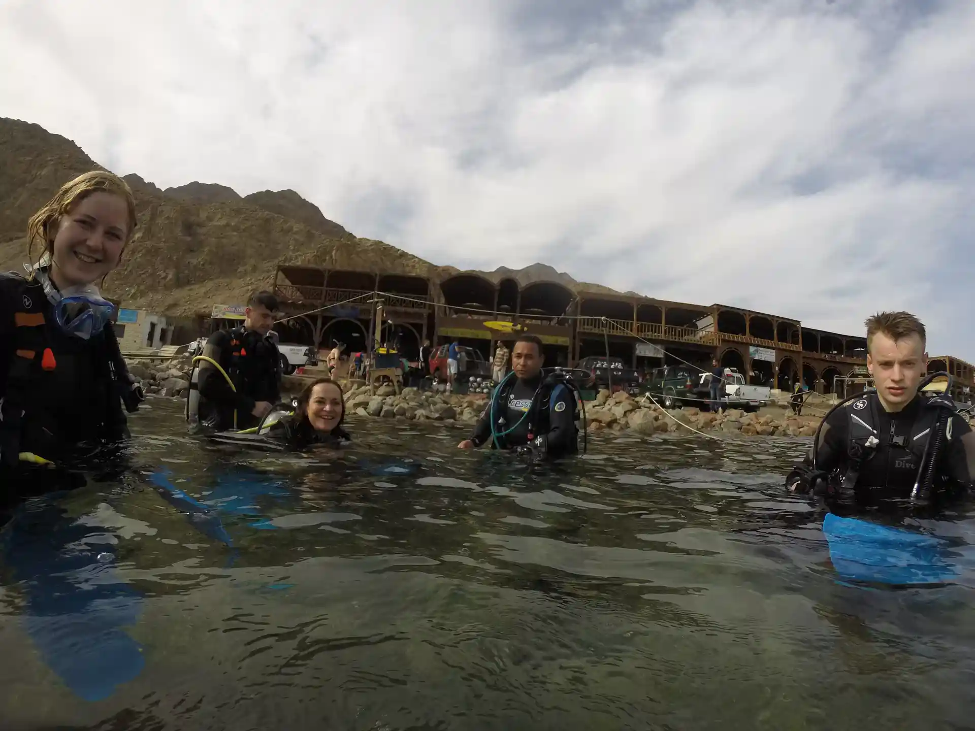 At the Blue Hole
