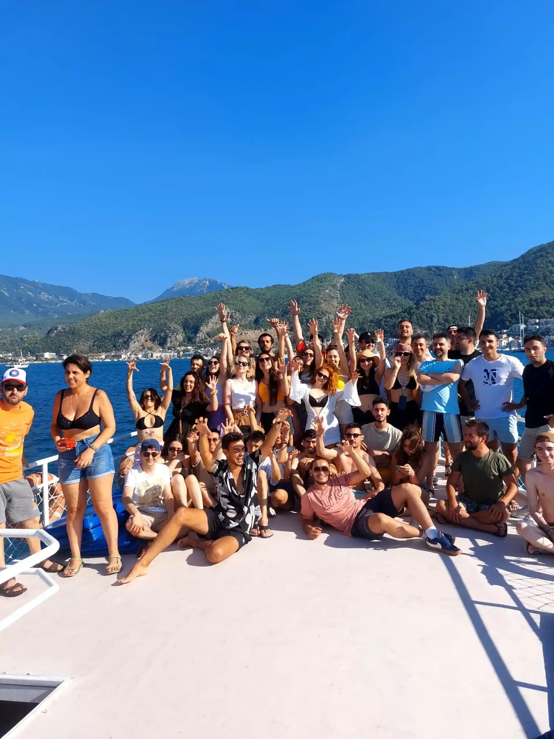 Happy people on our boat