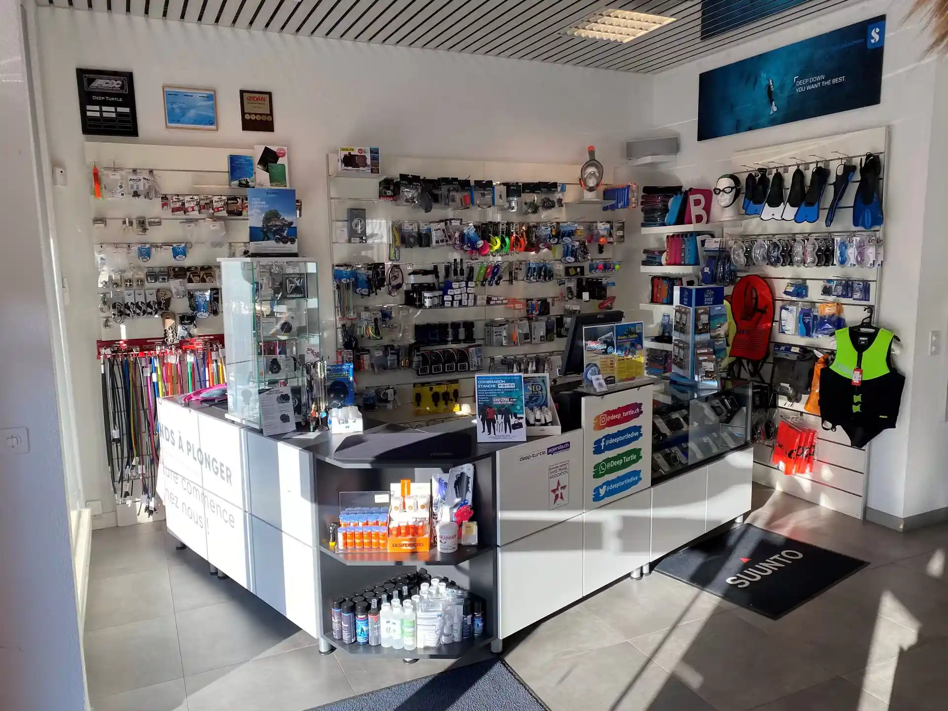 Photo du magasin de plongée