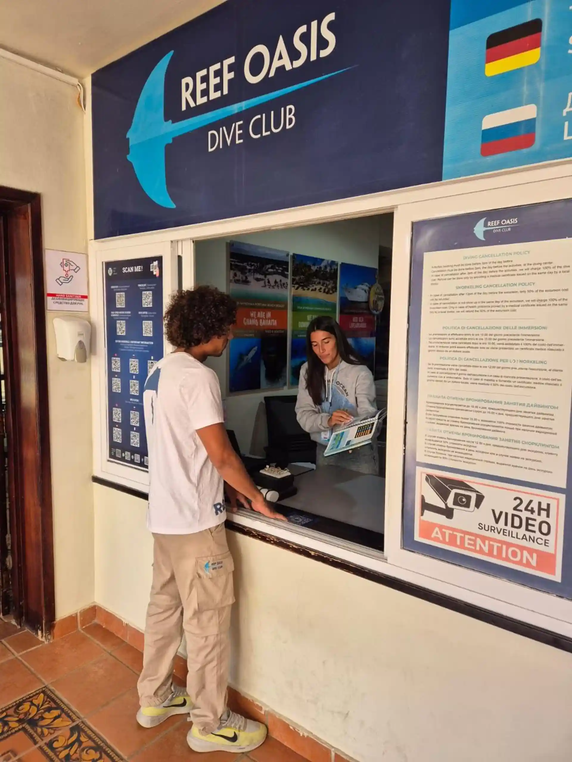 Photo du magasin de plongée