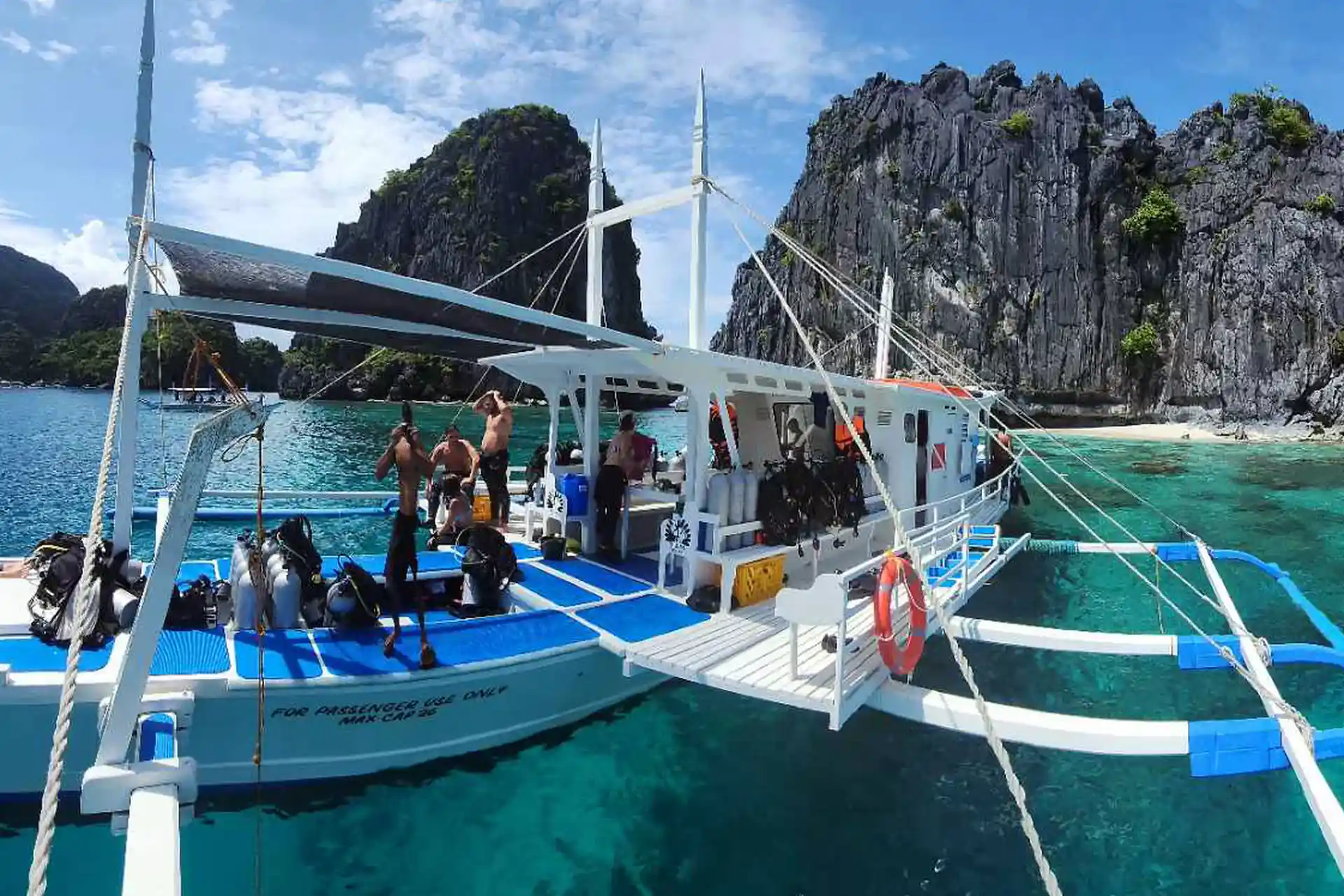 On our boat - El Nido - Palawan