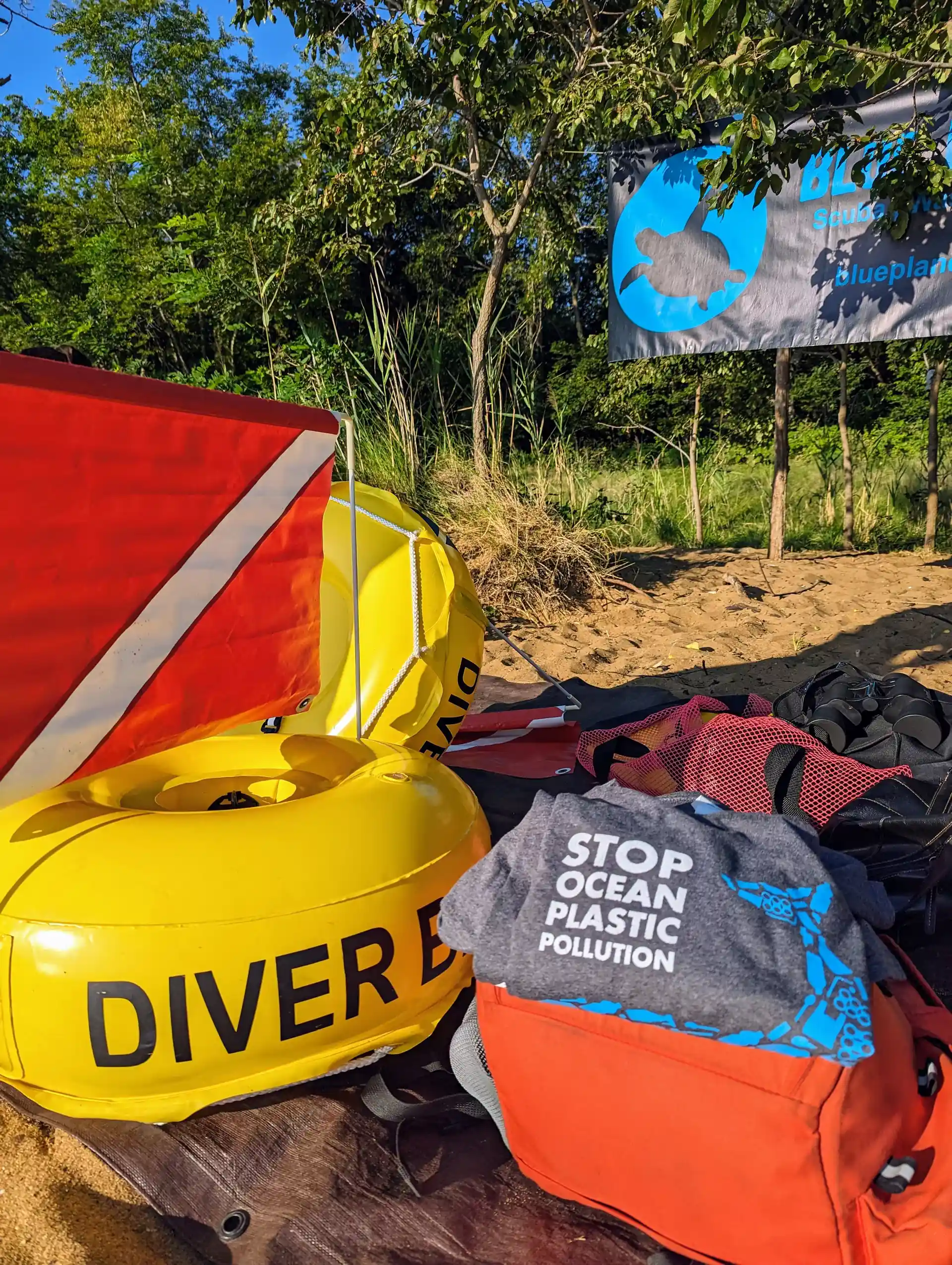 Once we enter the park, we'll set up close to the water and have a thorough briefing.