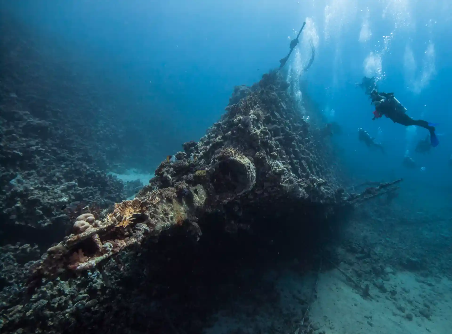 Divers on the Carnatic Wreck